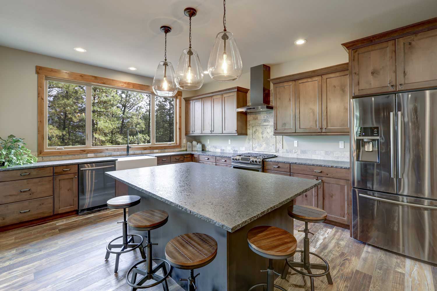 Luxury rustic style kitchen